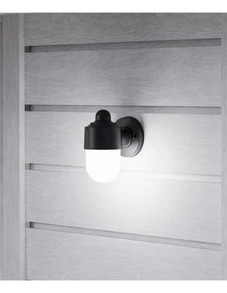 Lámpara de exterior Alan - FORLIGHT - Aplique de pared negro