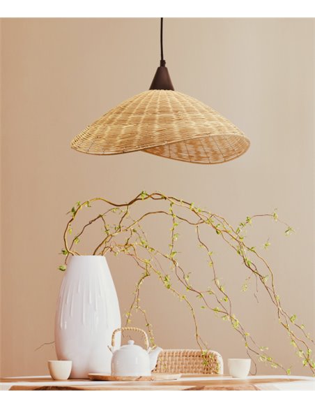 Lámpara colgante Kasteli - IDP Lampshades - Lámpara de mimbre en 2 tamaños