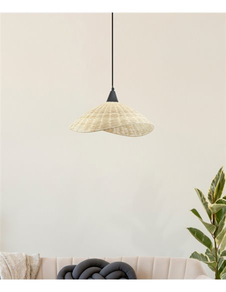 Lámpara colgante Kasteli - IDP Lampshades - Lámpara de mimbre en 2 tamaños
