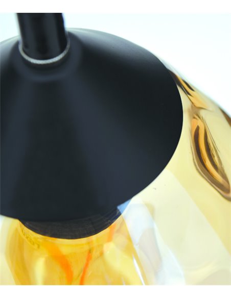 Lámpara colgante Daiki - IDP Lampshades - Lámpara de cristal ámbar