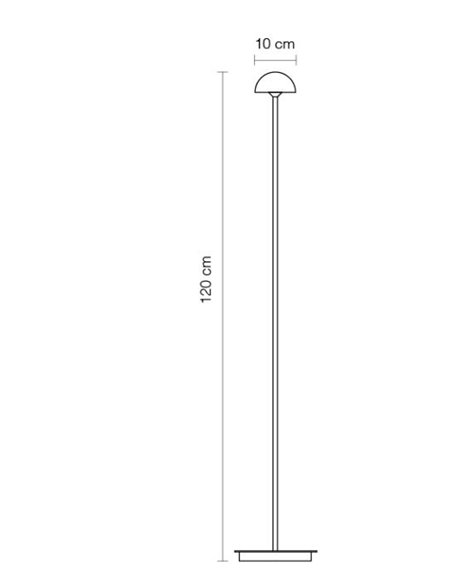 Lámpara de pie Absidiola - Luxcambra - Pantalla de cerámica, 120 cm