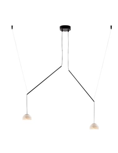 Lámpara colgante Absidiola Movil 2 - Luxcambra - Lámpara con 2 luces de cerámica