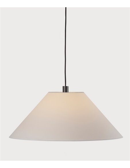 Lámpara colgante Clasica - Luxcambra - Pantalla de pergamino blanco, luz ambiental