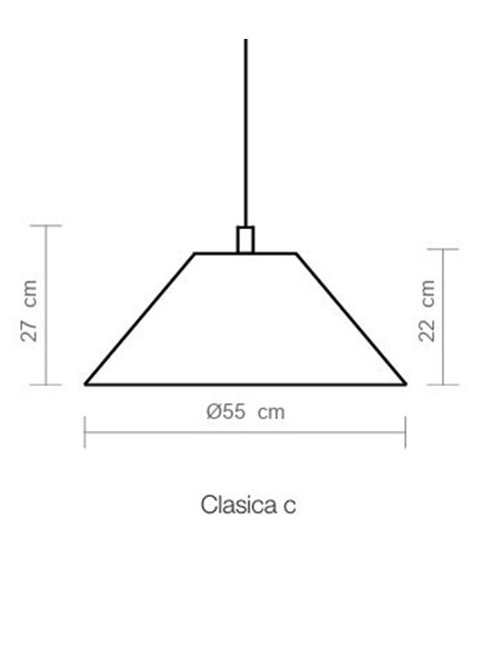Lámpara colgante Clasica - Luxcambra - Pantalla de pergamino blanco, luz ambiental