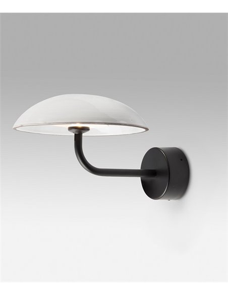 Aplique de pared Absidiola - Luxcambra - Lámpara de cerámica blanca