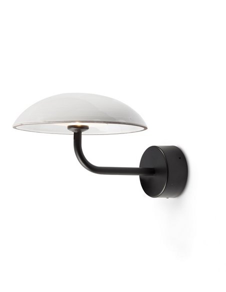 Aplique de pared Absidiola - Luxcambra - Lámpara de cerámica blanca