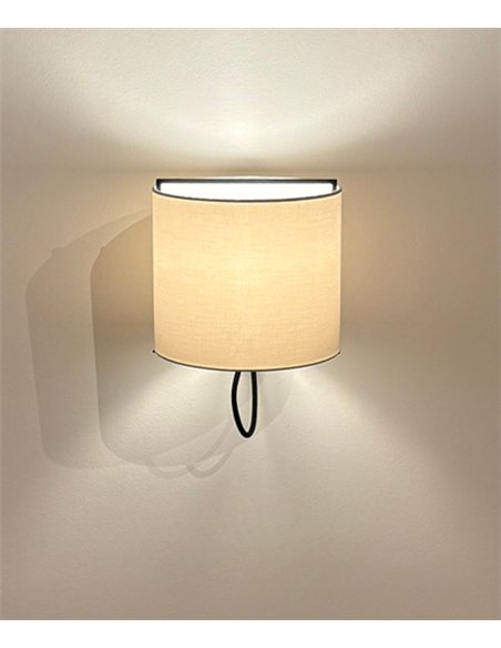 Lámpara de pared Lewit - Luxcambra - diseño moderno, pantalla textil