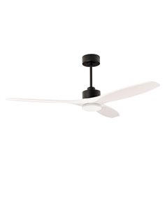 Ventilador de techo con luz Stem Evo - FORLIGHT - Moderno ventilador de madera blanca