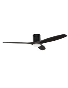 Ventilador de techo Stem Evo - FORLIGHT - Ventilador con luz LED, palas negras
