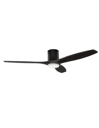 Ventilador de techo Stem Evo - FORLIGHT - Ventilador con luz LED, palas negras