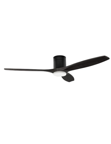 Ventilador de techo Stem Evo - FORLIGHT - Ventilador con luz LED, palas negras