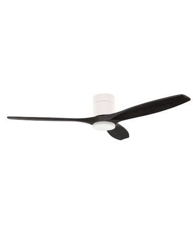 Ventilador de techo Stem Evo - FORLIGHT - Palas de madera negra, LED regulable