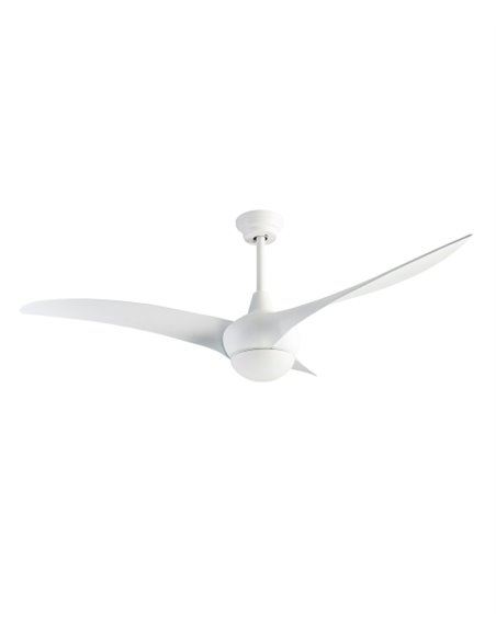 Ventilador de techo con luz Helix - FORLIGHT - Ventilador LED blanco con 2 alturas