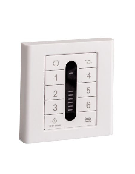 Ventilador de techo con luz Helix - FORLIGHT - Ventilador LED blanco con 2 alturas