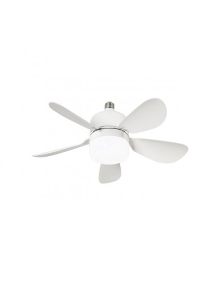 Ventilador de techo con luz Nano - AJP - Ventilador blanco LED, motor DC, 3 velocidades
