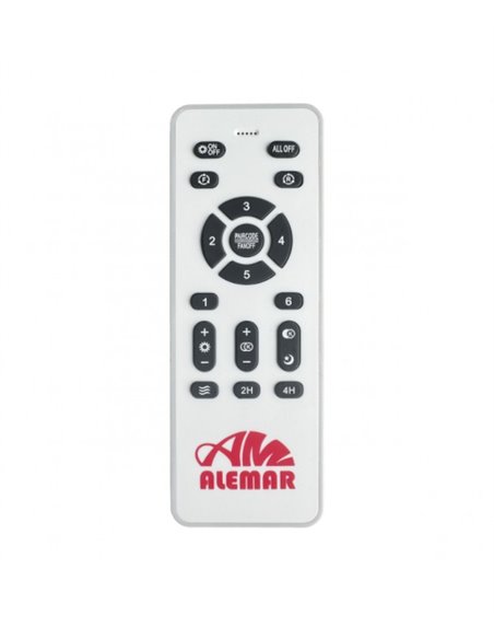Ventilador de techo con luz Ecos - AJP - Ventilador blanco con palas retráctiles