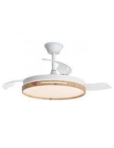 Ventilador de techo con luz Togo - AJP - 3 palas, motor DC, LED regulable  2
