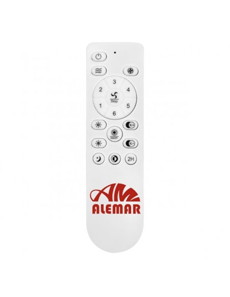 Ventilador de techo con luz Tauro - AJP – Ventilador de madera LED, 2 alturas