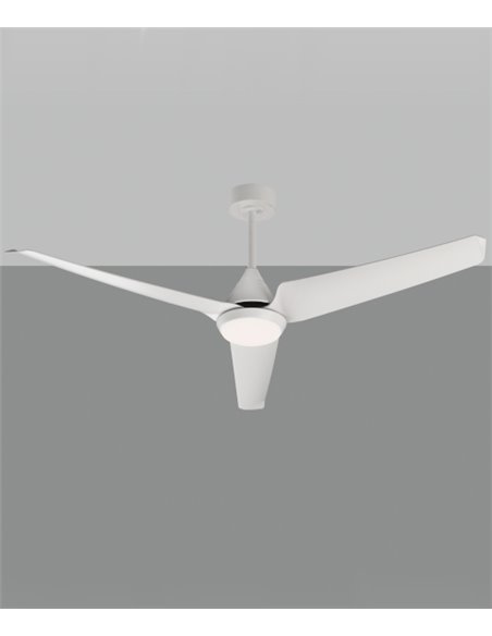 Ventilador de techo con luz Bora - ACB - Ventilador DC blanco, LED regulable