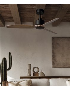 Ventilador de techo sin luz Garbin - ACB - Palas nogal, motor DC