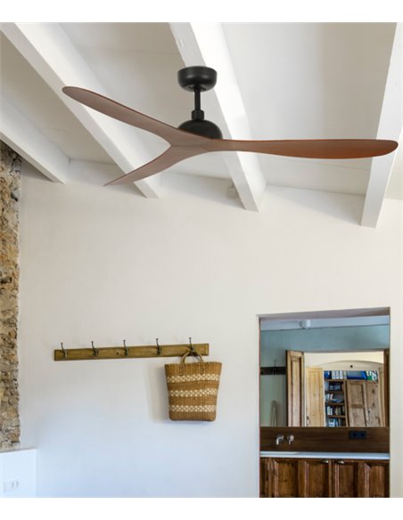 Ventilador de techo nogal tres aspas Gotland - Faro