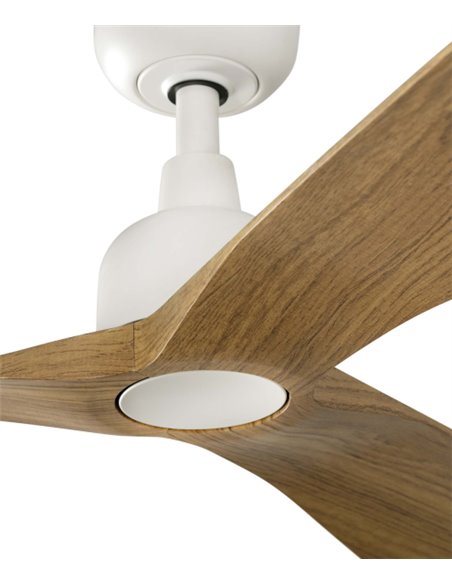 Ventilador de techo sin luz Outwood L - Faro - Ventilador apto para exterior, palas imitación madera