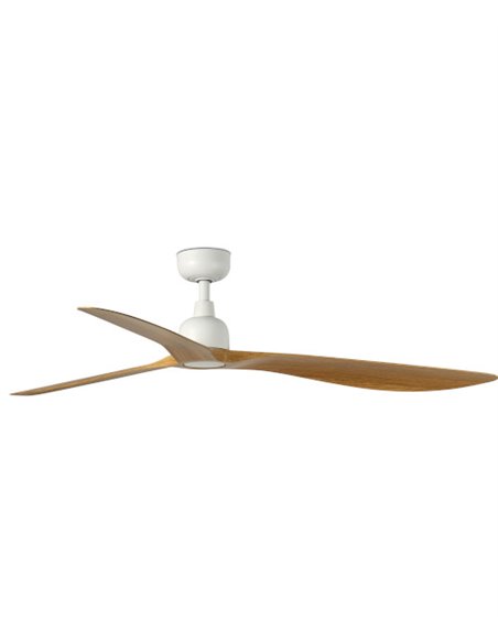Ventilador de techo sin luz Outwood L - Faro - Ventilador apto para exterior, palas imitación madera