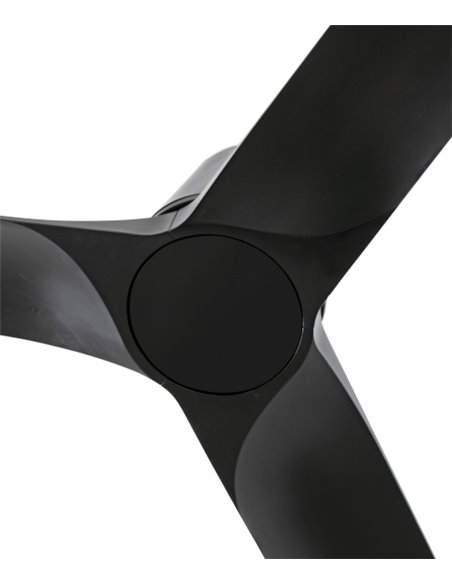 Ventilador de techo sin luz Hey Tub S - Faro - Palas de madera oscura, motor DC