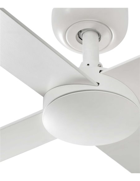 Ventilador de techo Rudder L - Faro - Palas reversible blanco/fresno