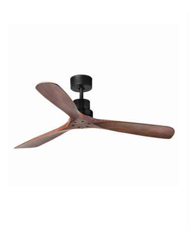 Ventilador de techo sin luz Lantau L - Faro - Ventilador DC de nogal oscuro