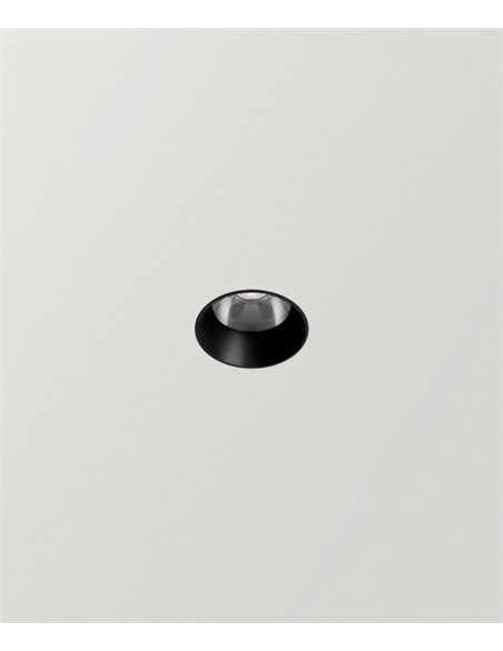 Foco de techo trimless Lens Light - Arkoslight - Diseño redondo, empotrable, Ø 3,7 cm
