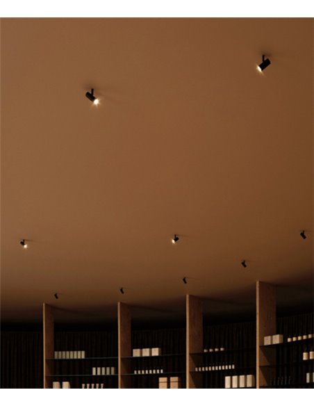 Lámpara foco para carril 24V Coco - Arkoslight - Diseño orientable LED