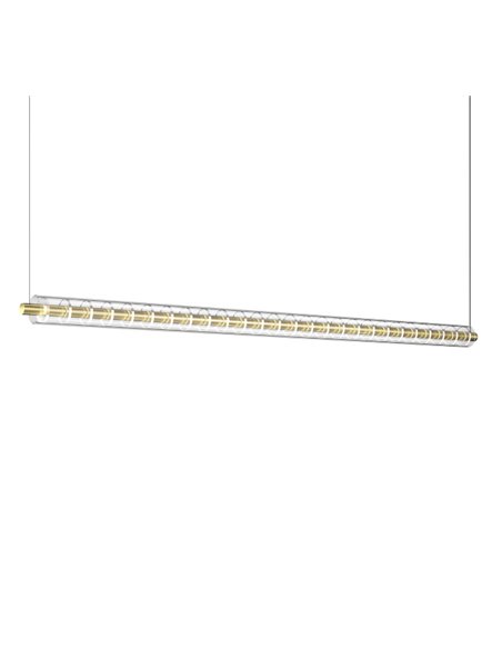 Lámpara colgante lineal Loop - Arkoslight - Lámpara LED minimalista