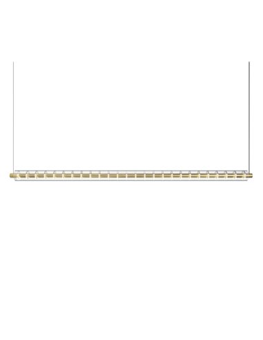 Lámpara colgante lineal Loop - Arkoslight - Lámpara LED minimalista