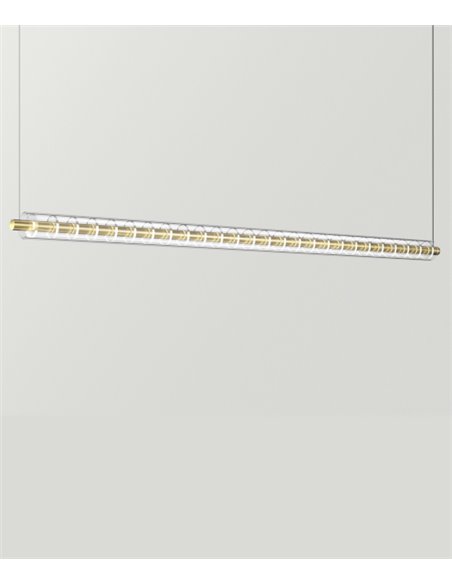 Lámpara colgante lineal Loop - Arkoslight - Lámpara LED minimalista