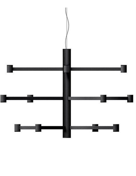 Lámpara colgante Art Chandelier - Arkoslight - Lámpara minimalista de 3 alturas
