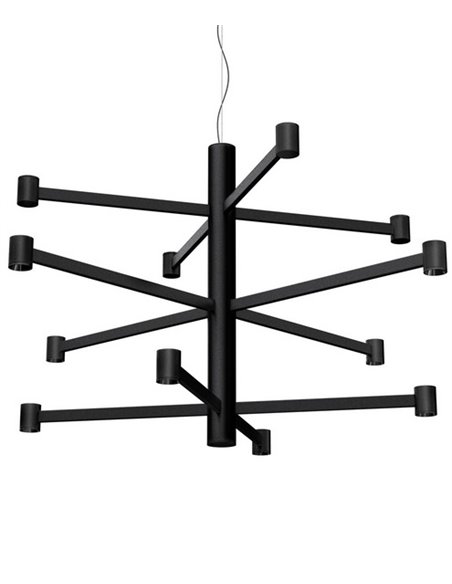 Lámpara colgante Art Chandelier - Arkoslight - Lámpara minimalista de 3 alturas