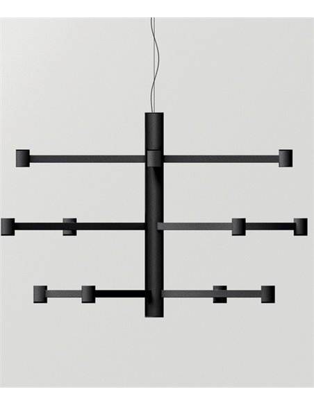 Lámpara colgante Art Chandelier - Arkoslight - Lámpara minimalista de 3 alturas