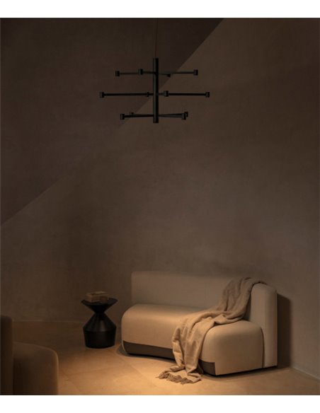 Lámpara colgante Art Chandelier - Arkoslight - Lámpara minimalista de 3 alturas