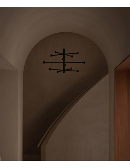 Lámpara colgante Art Chandelier - Arkoslight - Lámpara minimalista de 3 alturas