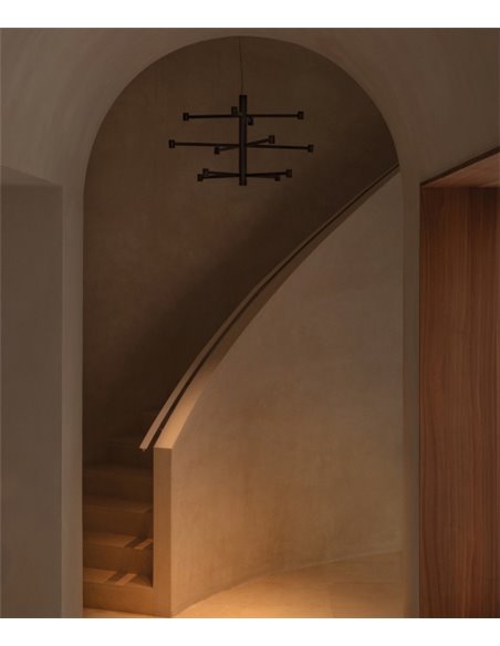 Lámpara colgante Art Chandelier - Arkoslight - Lámpara minimalista de 3 alturas