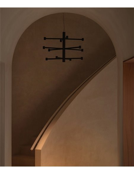 Lámpara colgante Art Chandelier - Arkoslight - Lámpara minimalista de 3 alturas