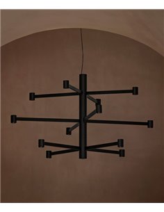 Lámpara colgante Art Chandelier - Arkoslight - Lámpara minimalista de 3 alturas