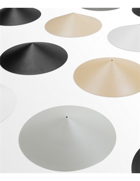 Lámpara colgante Dune - Arkoslight - Lámpara minimalista con pantalla cónica 