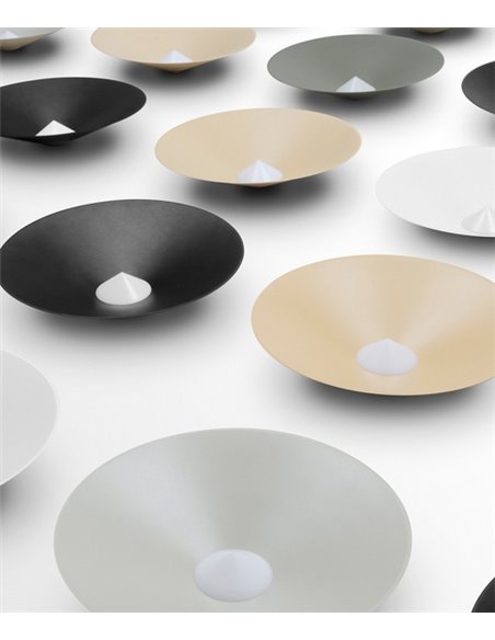 Lámpara colgante Dune - Arkoslight - Lámpara minimalista con pantalla cónica 