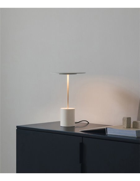 Lámpara de mesa Yoru Big - Arkoslight - Diseño minimalista en blanco o negro
