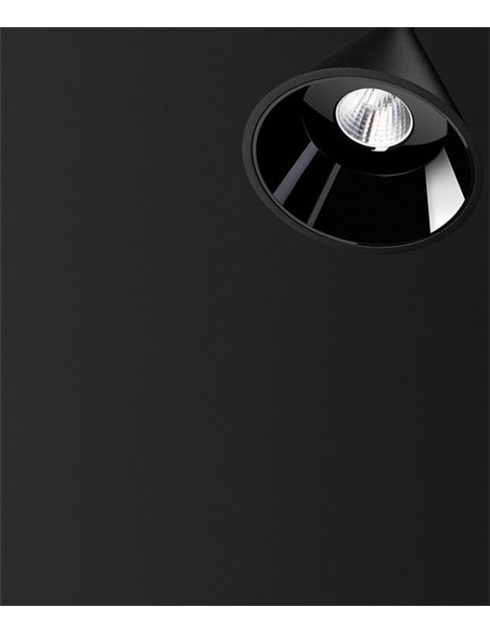 Lámpara de carril Wiz 48V - Arkoslight - Pantalla cónica, LED