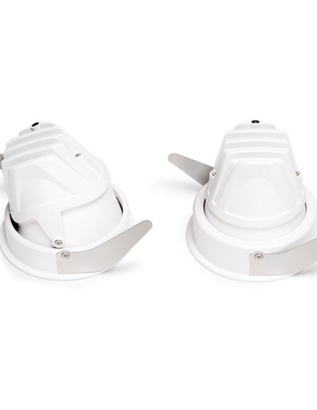 Empotrable de techo de exterior Buddy Tilt - Arkoslight - Lámpara LED, Ø 8,6 cm