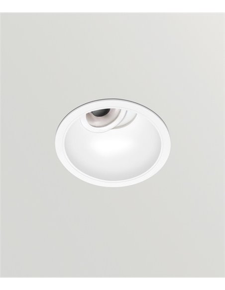 Empotrable de techo de exterior Buddy Tilt - Arkoslight - Lámpara LED, Ø 8,6 cm