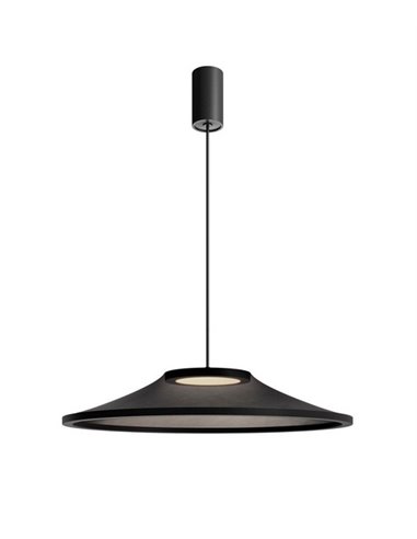 Lámpara colgante Warp Base - Arkoslight - Diseño moderno con pantalla textil translúcida